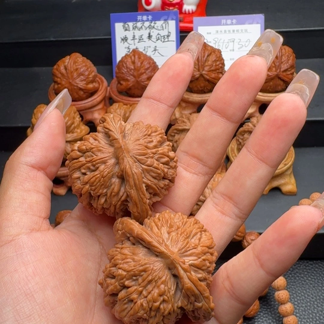 文玩核桃把件四座楼，全品，运费自理