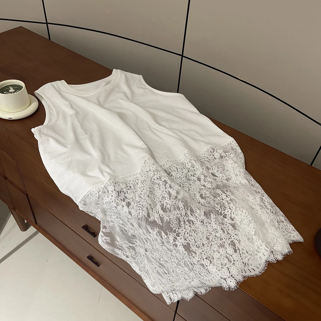 新款气质休闲韩版简约圆领背心连衣裙T73743