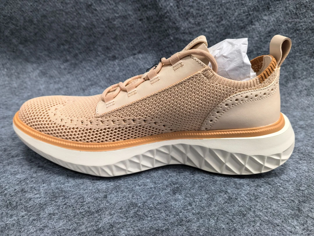 CH-男款超轻透气钻石底老爹鞋米色C37321