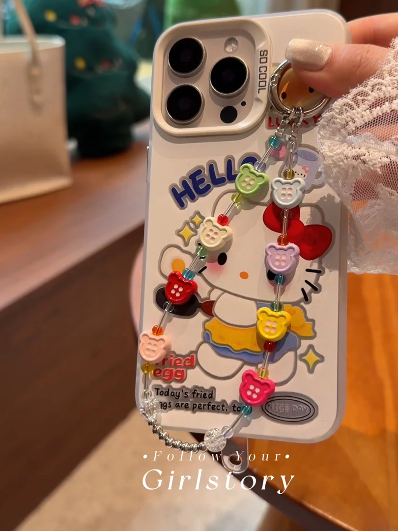 【纽扣小熊】潮玩手机挂件DIY饰品挂饰创意个性可爱手机链