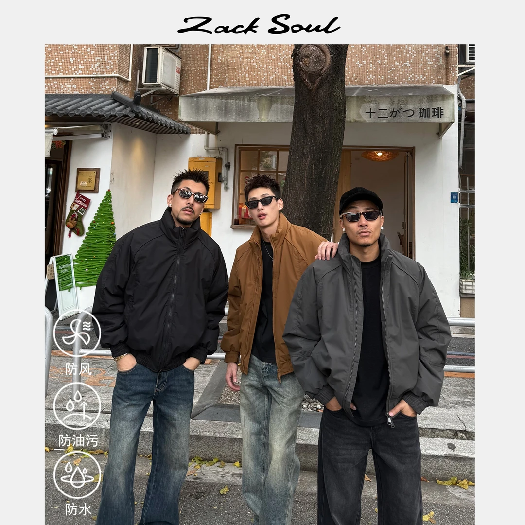 Zack校长zacksoul "骑士"超暖户外立领休闲百搭防风防水保暖棉服