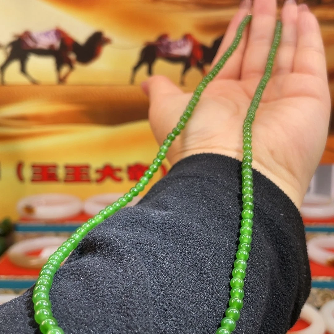 和田玉（碧玉）未镶嵌手链