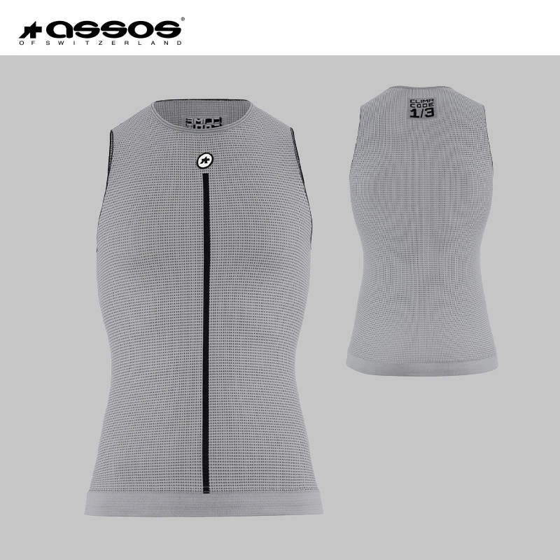 Assos阿索斯骑行服男款春夏排汗衣无袖短袖吸汗舒适透气打底内搭