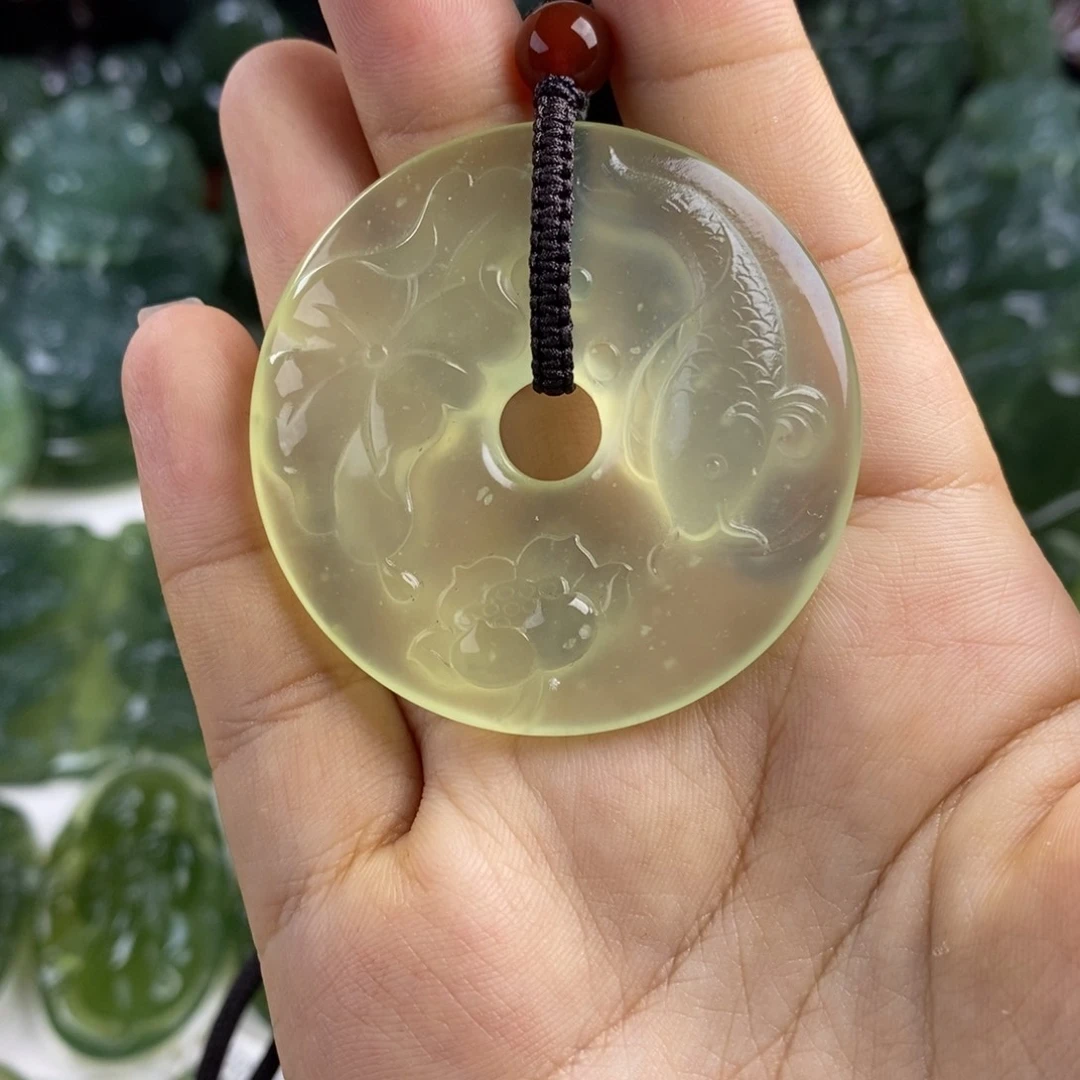岫玉未镶嵌挂件挂件