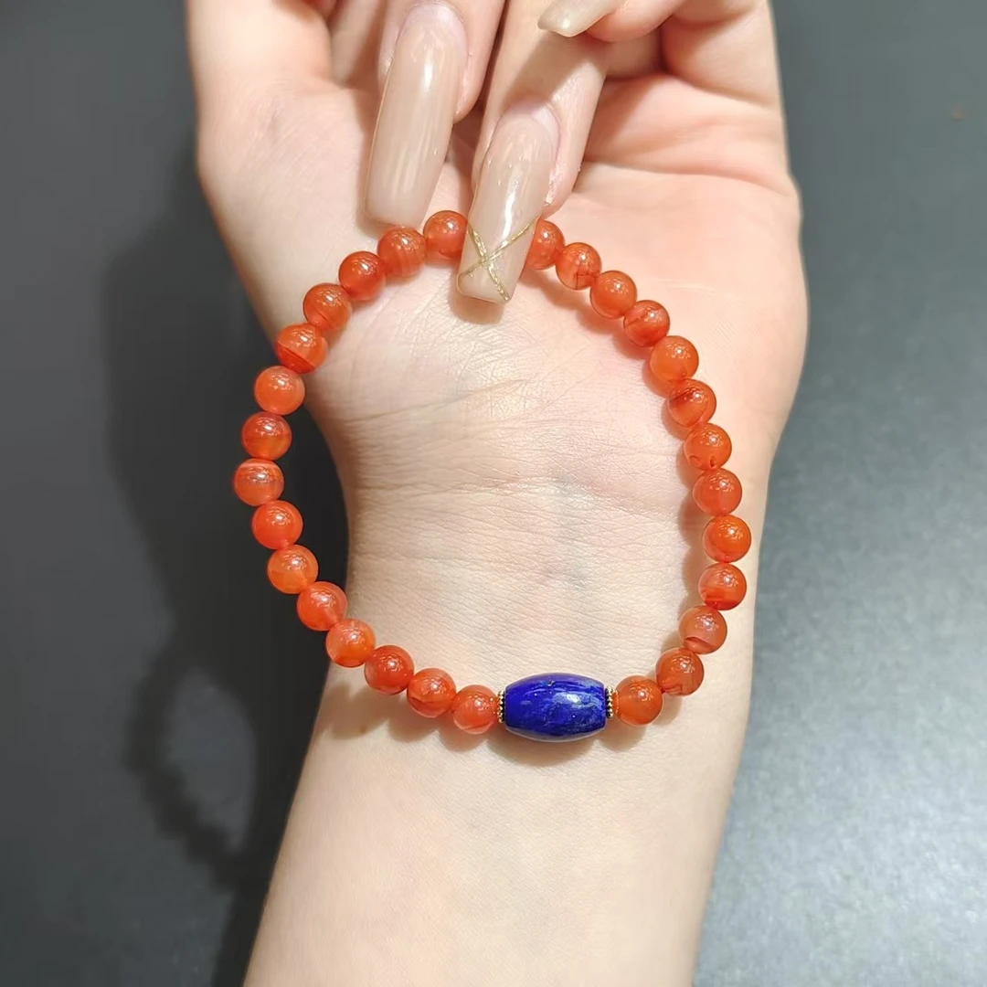 南红DIY青金石手串6mm/MHZB-0033/多样性发一件