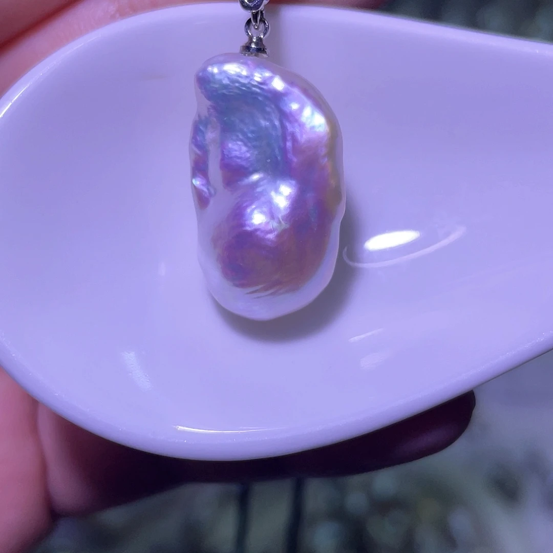 淡水珍珠合金天然淡水珍珠吊坠