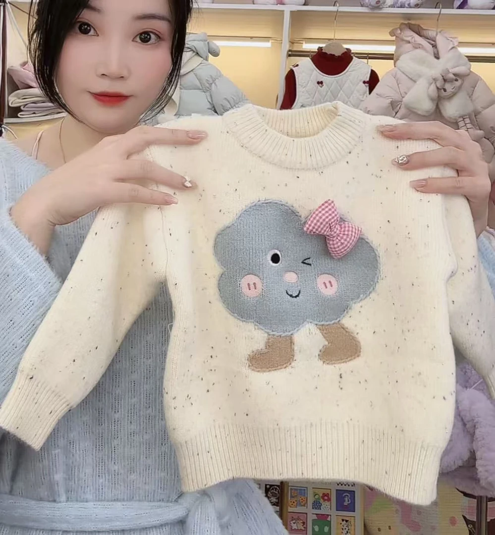 【谷谷家】小云朵加绒套头毛衣