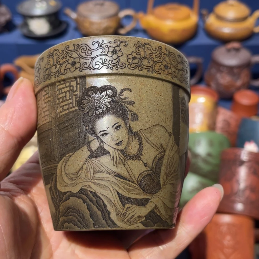 原矿紫砂手工主人杯