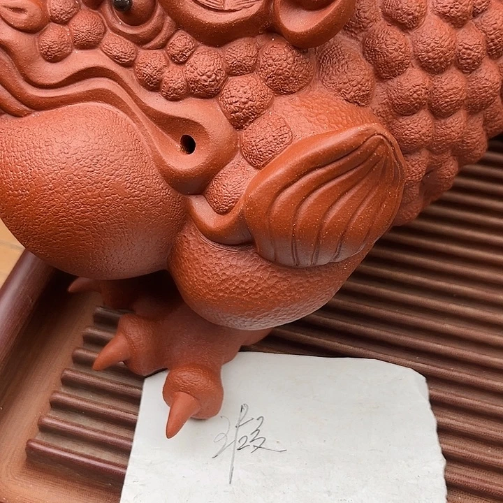 晓***紫砂茶案紫砂大金蟾微瑕