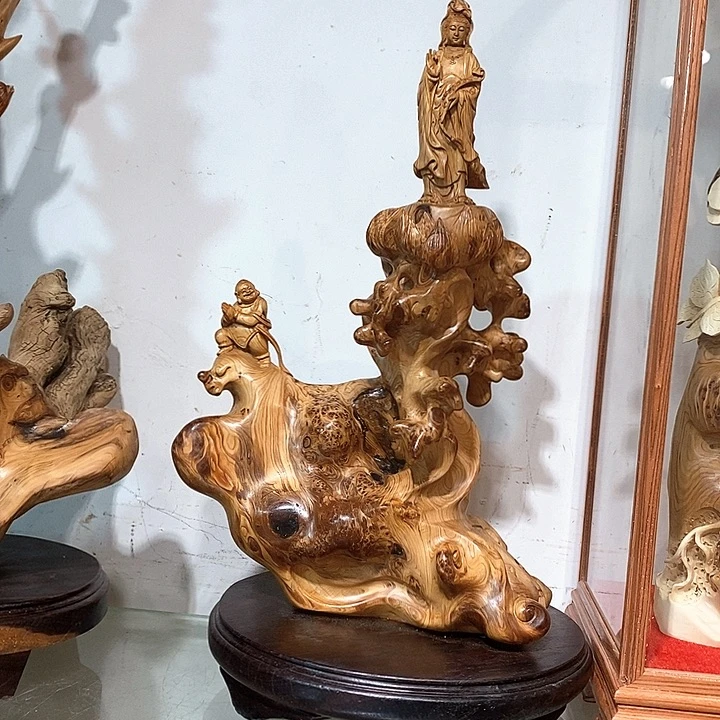 柏木（崖柏）玉化观音