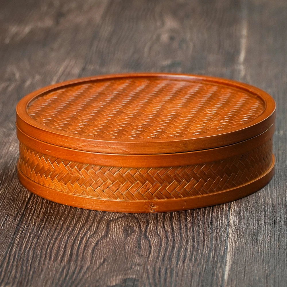 HZ039（邱师傅）黄色圆形收纳盒直径22