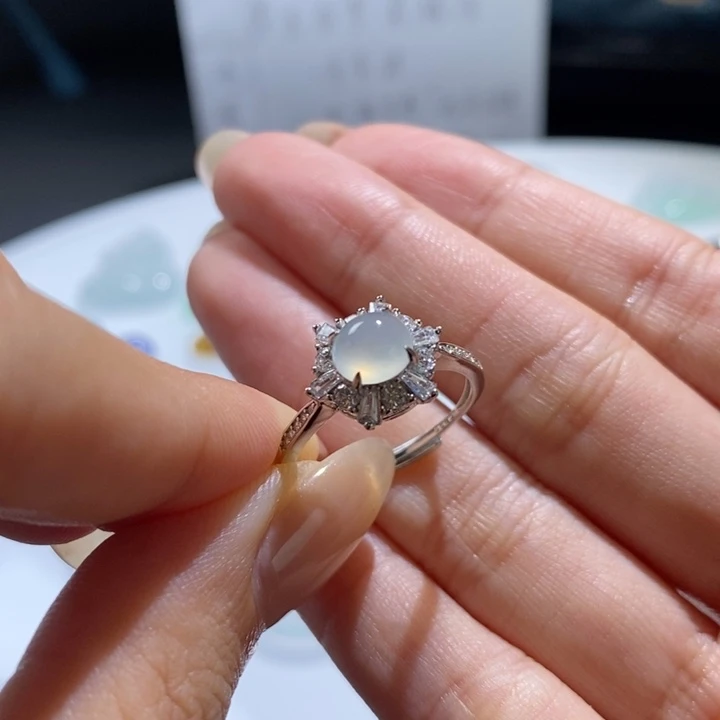 翡翠银S925镶嵌颈饰