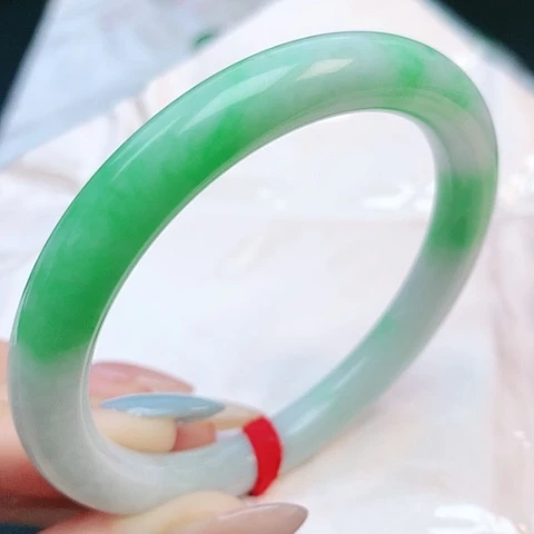 未镶嵌手镯翡翠55圆条882656