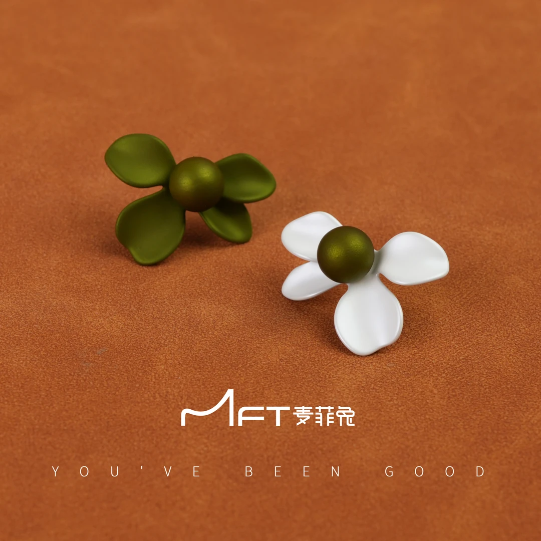 铜合金耳饰 【花园里】耳环森系橘子花AB款花瓣高级感耳环24041431A
