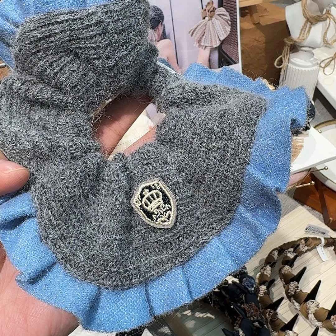 非金属无蓝灰色毛线