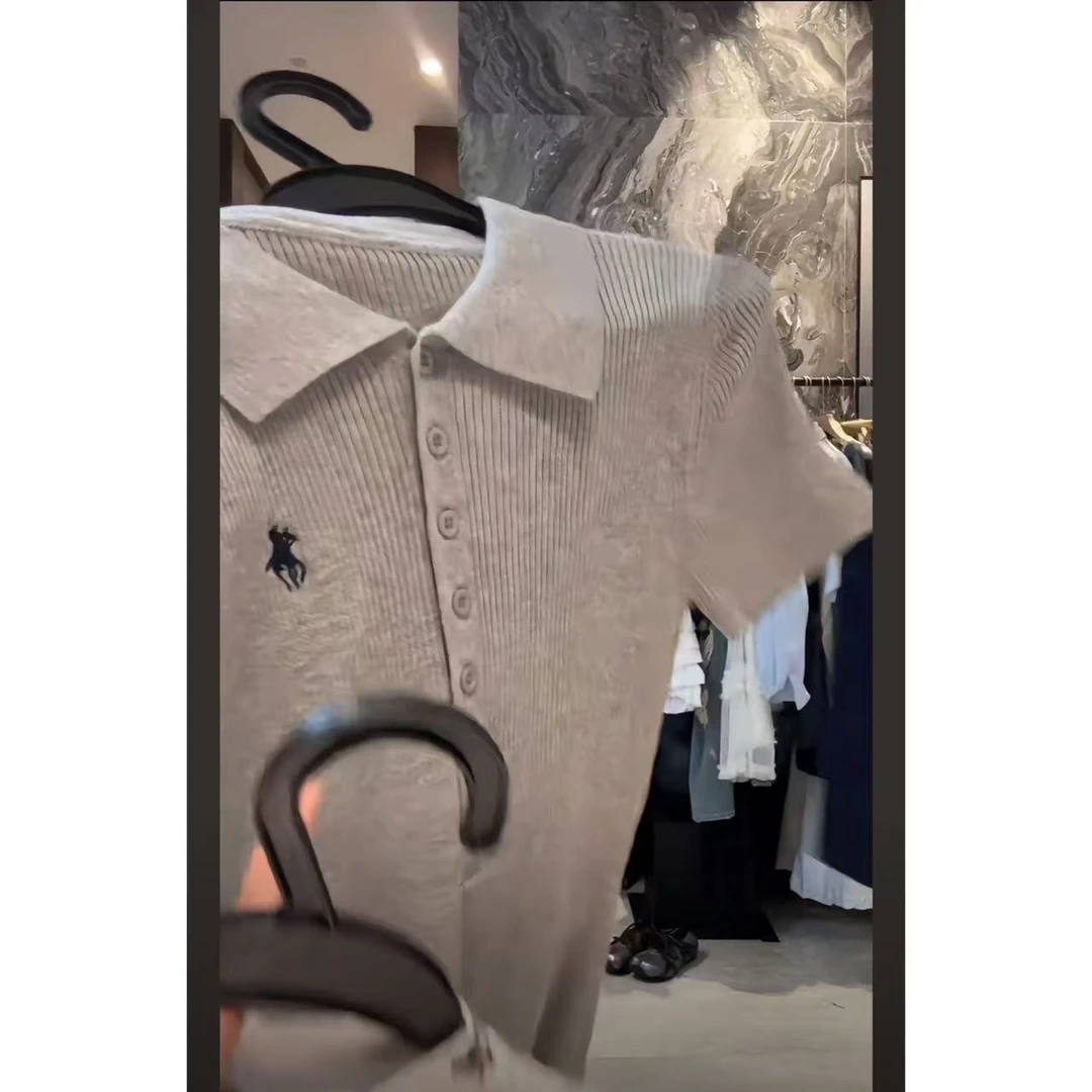 徐秋阳   polo多扣小马   夏季新款百搭时尚休闲显瘦短袖YM339