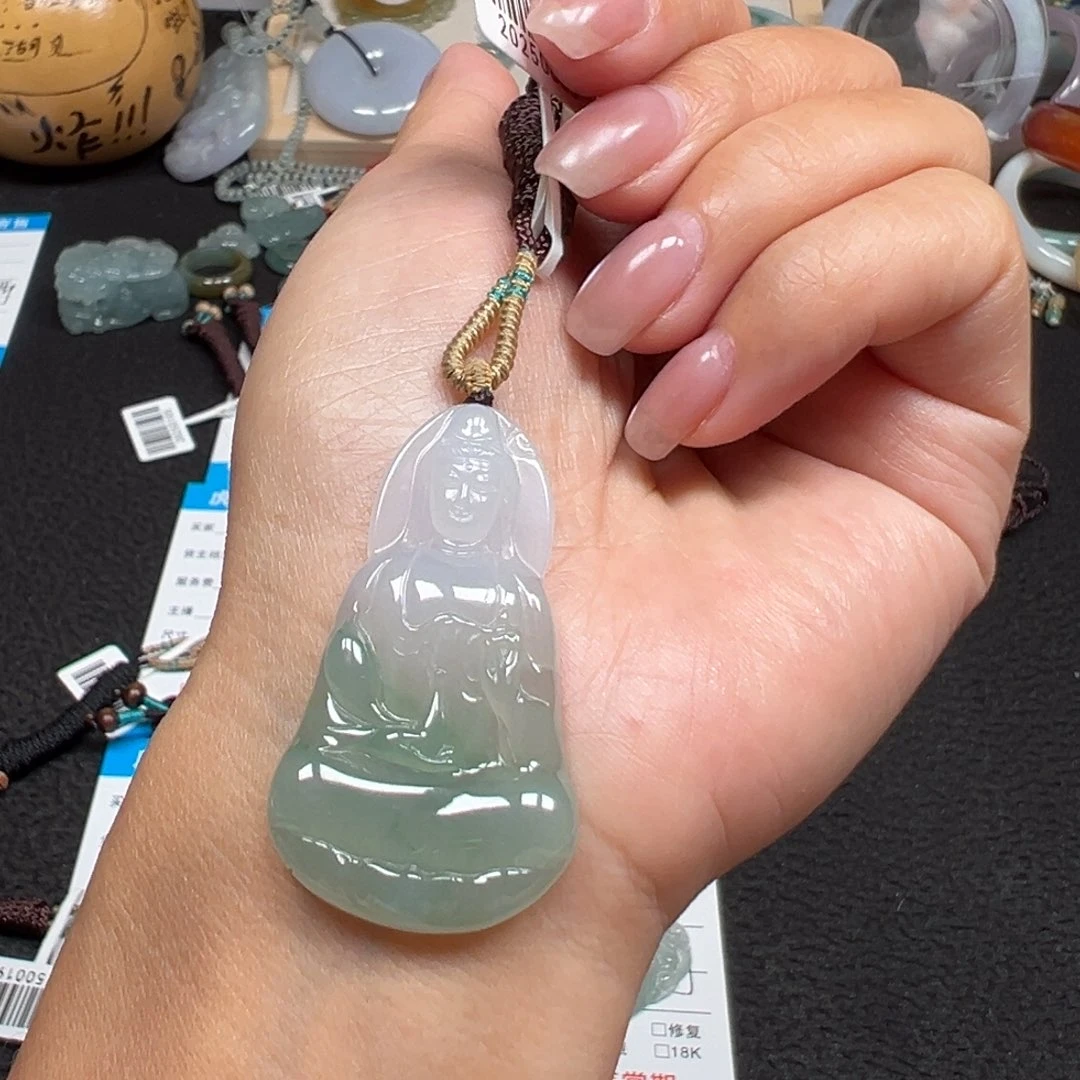 翡翠未镶嵌颈饰天然A货缅甸翡翠