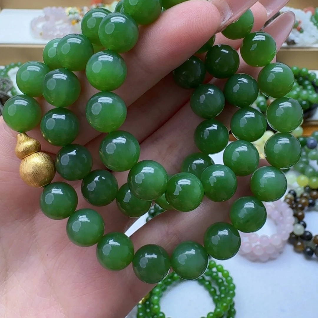和田玉未镶嵌手链