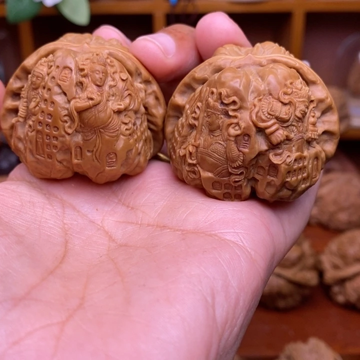 【闪购商品】核桃手串/手链安***志石窟题材