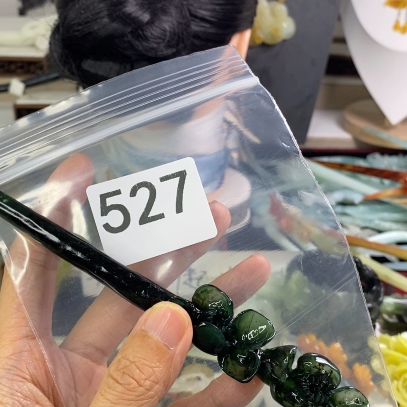 【闪购商品】岫玉发饰合金魈****！