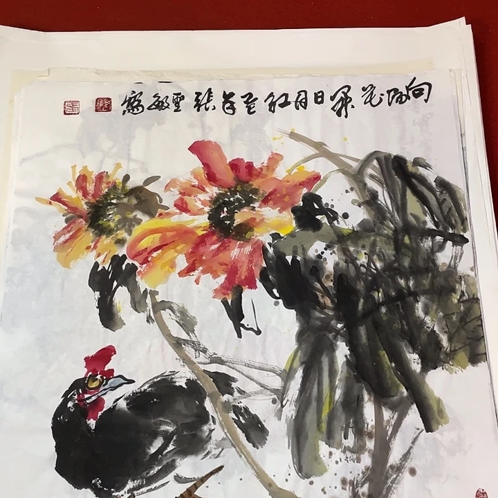 国画张圣敏先生纯手绘作品