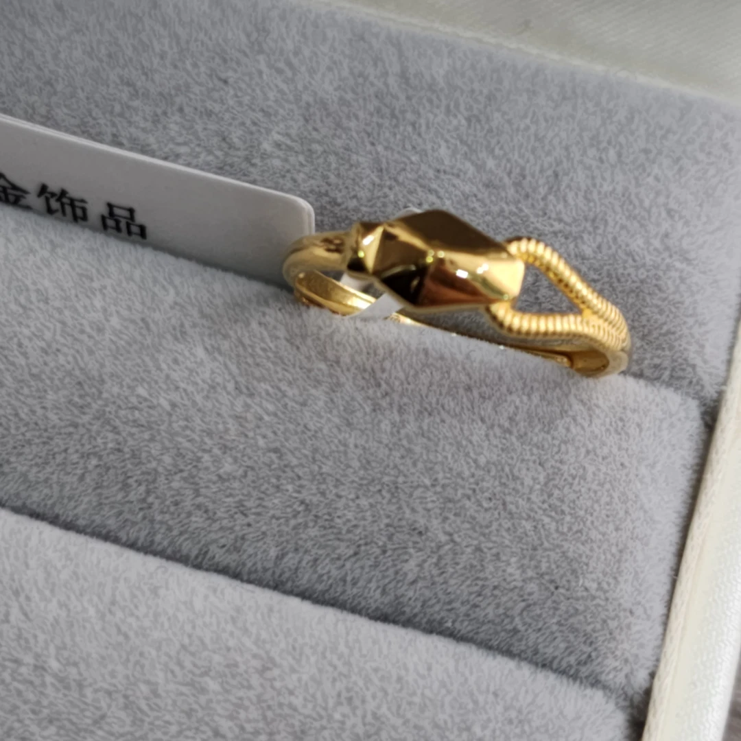 【小云专享】足金999饰品 菱形戒指GP 2.55