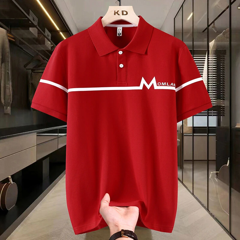 新款主推2025夏季休闲polo领短袖恤男宽松打底衫男士时尚翻领短袖