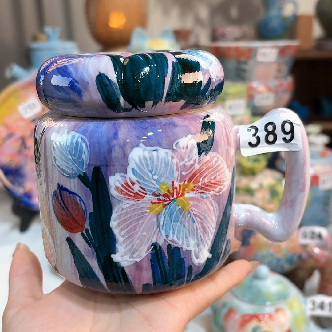 景德镇手绘高温釉下彩陶瓷茶具