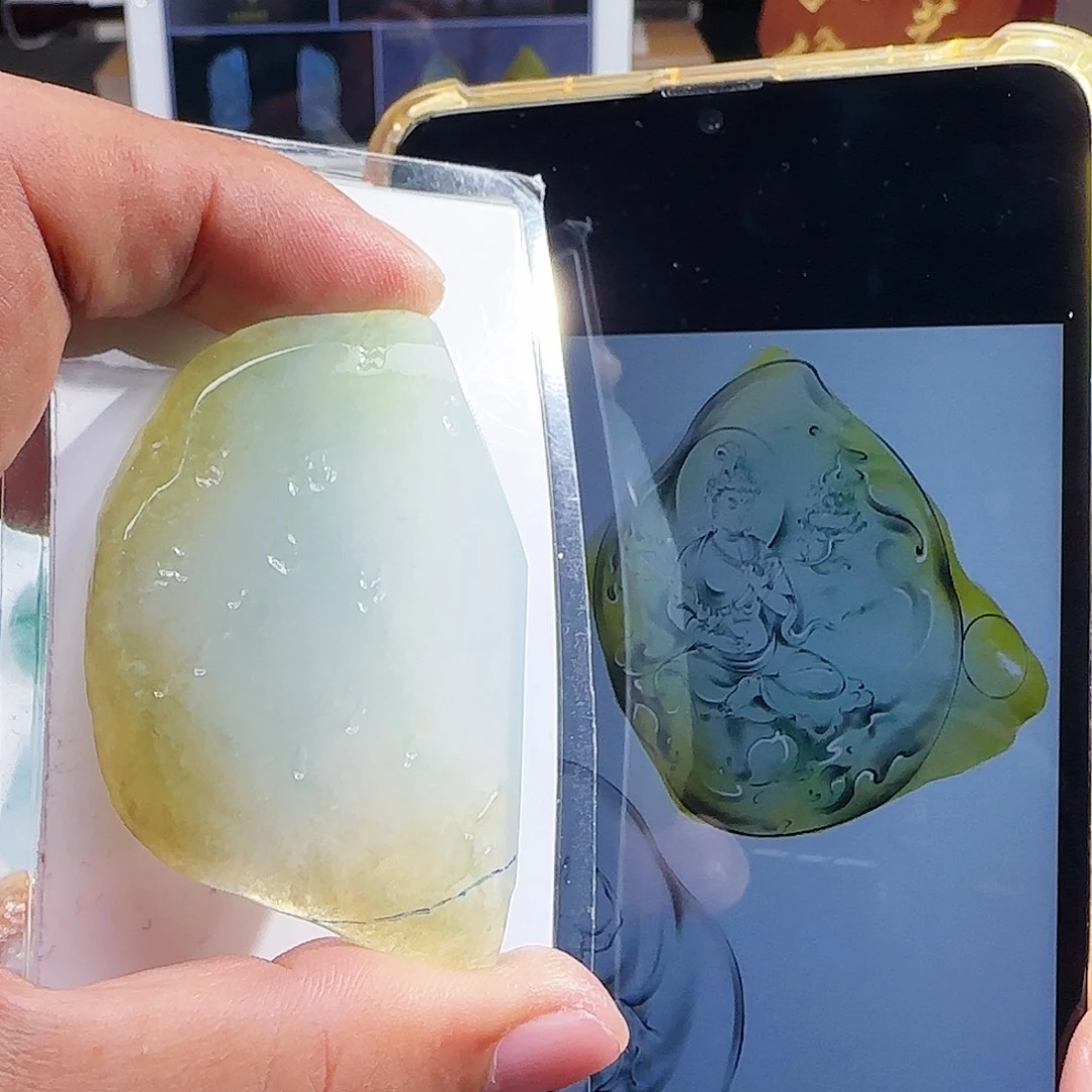 定制翡翠未镶嵌缅甸天然A货翡翠含老师工艺