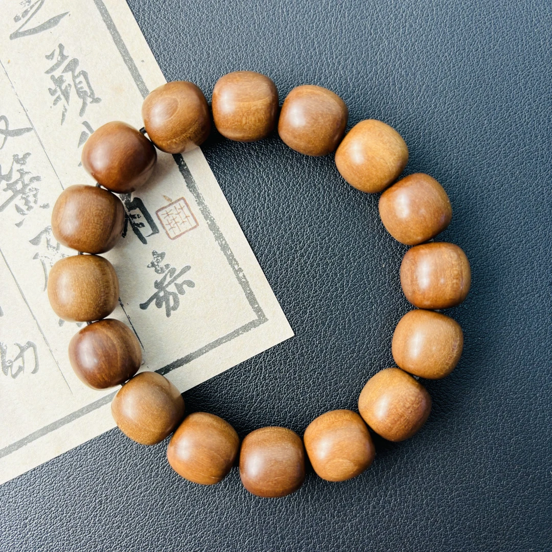 卡13*12老山檀老型单圈迈索尔檀香手串