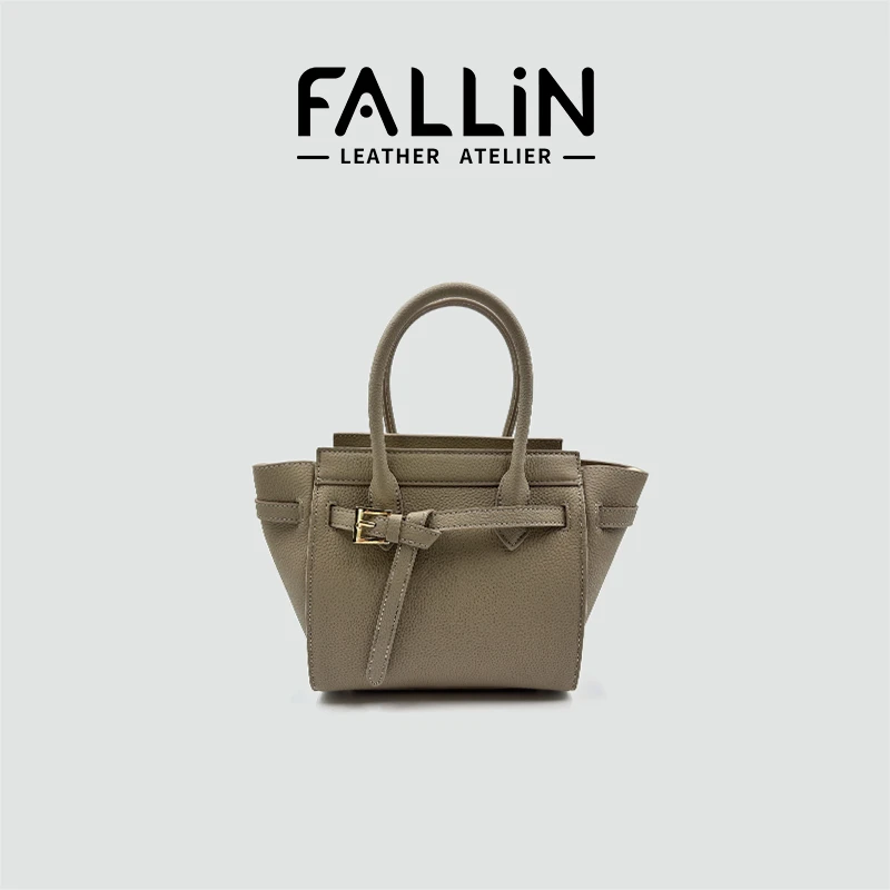 FALLIN法琳 新款女高级感真皮托特翅膀包气质手提菜篮子包FL1011