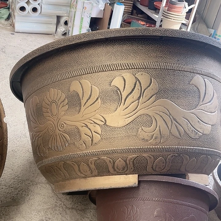 一米二大花盆1个古铜色