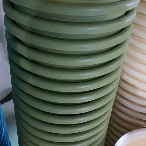 树脂四季6号果绿带托2套