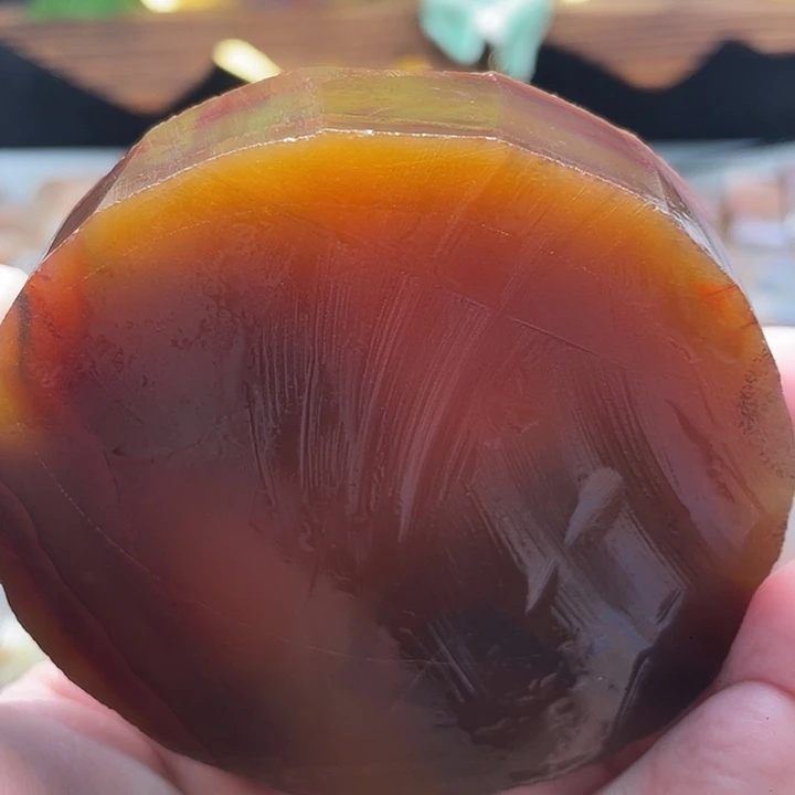 戴***燕定制玛瑙定制手镯不退不换圈口60