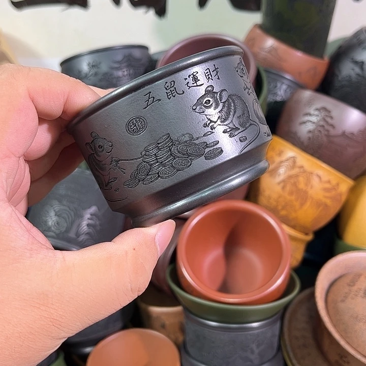 茶杯紫砂全手工紫砂主人杯