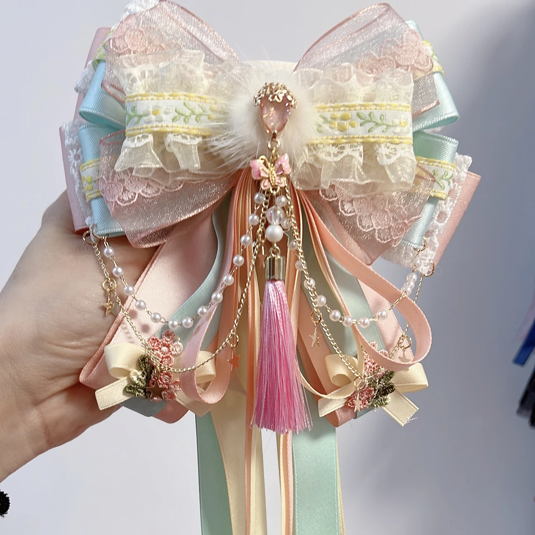 夹子边夹对夹女手工小女孩配饰民族风原创设计饰品超仙发夹（直播）