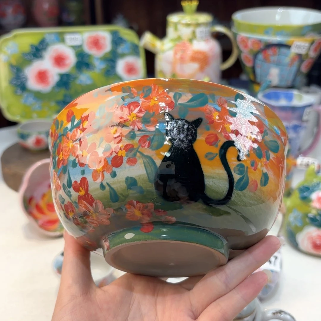 景德镇手绘高温釉下彩陶瓷茶具
