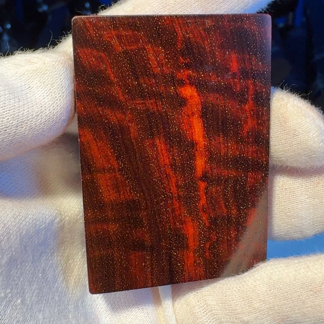 蓝*哥印度小叶紫檀三味线古琴料平安无事牌