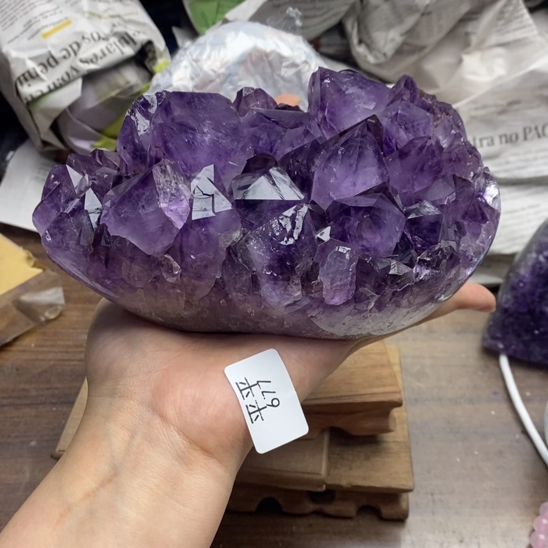 紫晶珠宝半成品未镶嵌