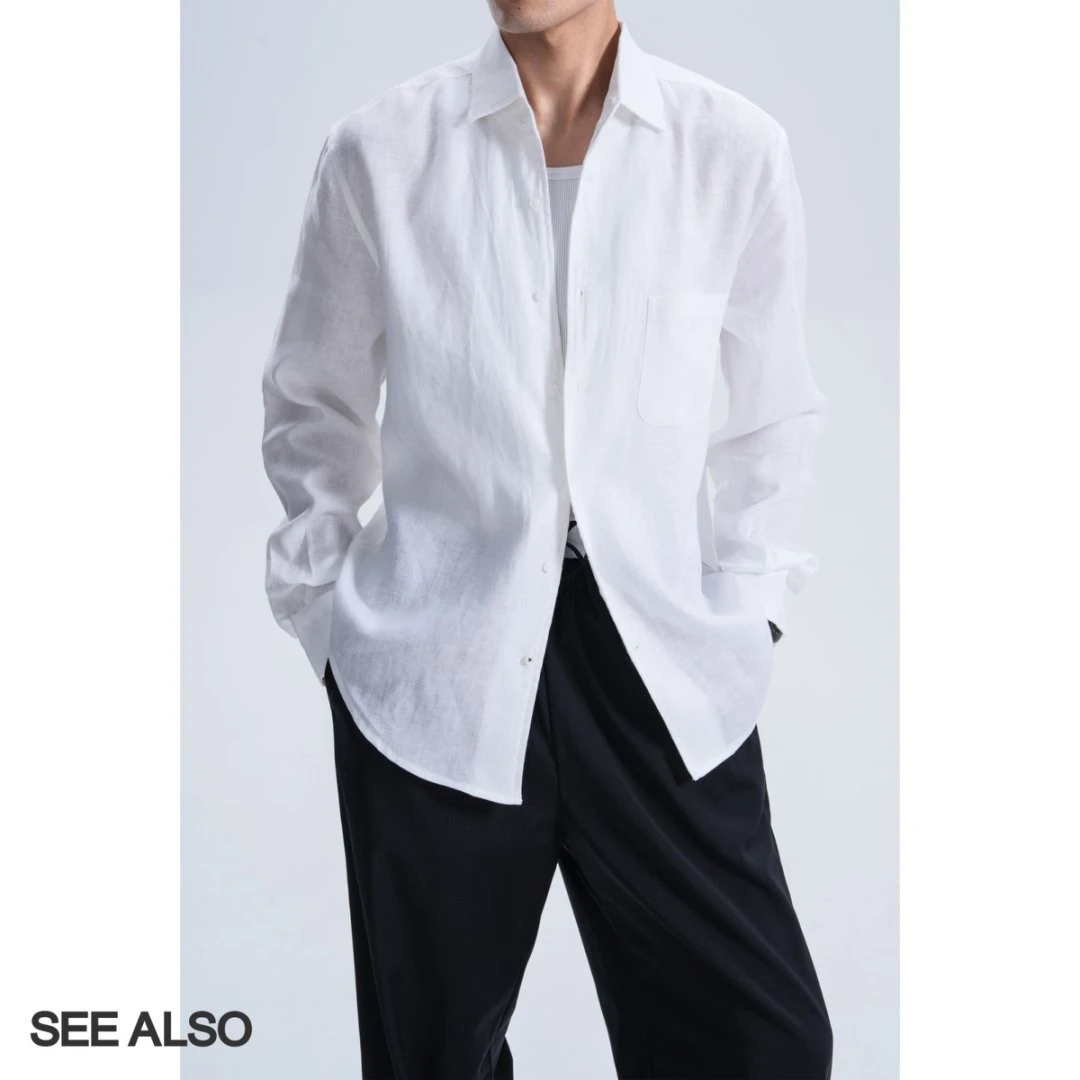 SEE ALSO『国王的礼物』100%亚麻夏季防晒新贵长袖老钱感衬衫 SA116