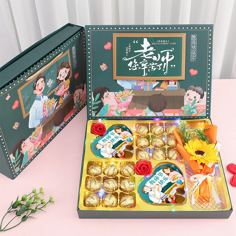 德芙巧克力教师节礼盒送男女老师学校办公室零食感恩节日礼物y