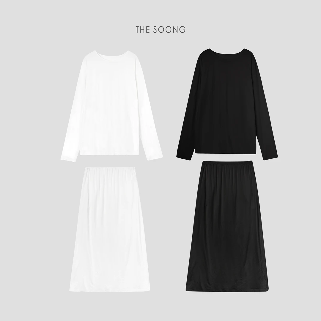 THESOONG|"白雪公主"100%长绒棉轻薄舒适松弛感时尚套装5253/5254