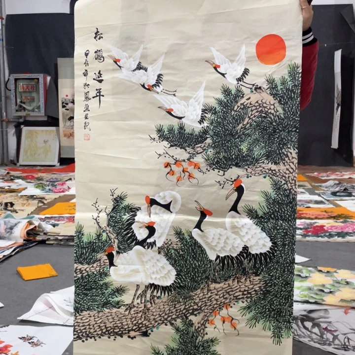 国画国画作品画心一张