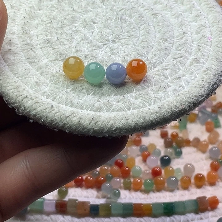 翡翠散珠未镶嵌定制翡翠卡8+