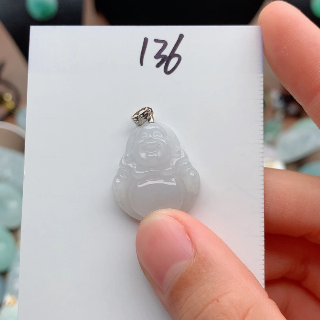 翡翠银S925镶嵌颈饰吊坠