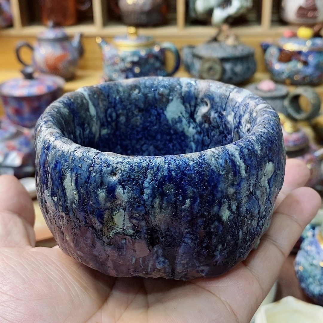 粗陶志野柴烧茶器