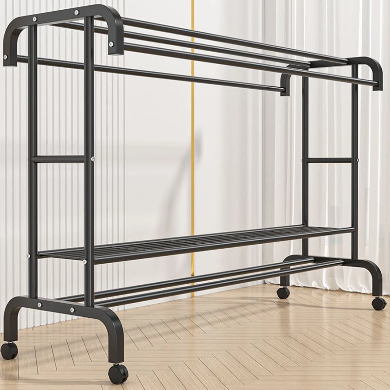 衣架落地立式简易晾衣架衣帽架阳台晒衣服架子家用卧室宿舍挂衣架