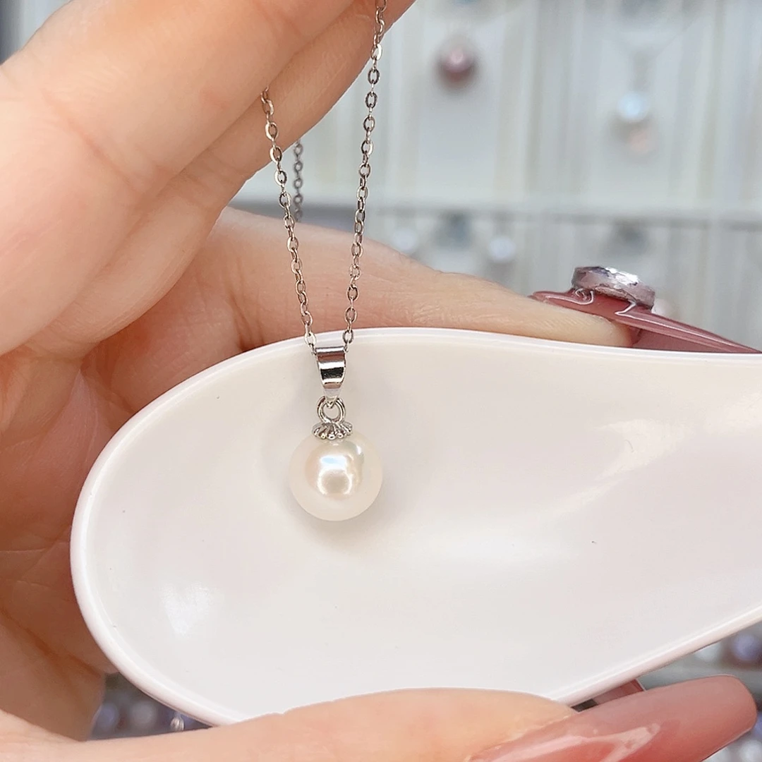淡水珍珠吊坠(赠链)合金