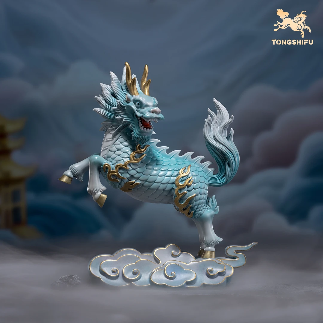 铜师傅《凌云祥瑞》书房办公室国风铜麒麟摆件 乔迁新居开业礼品