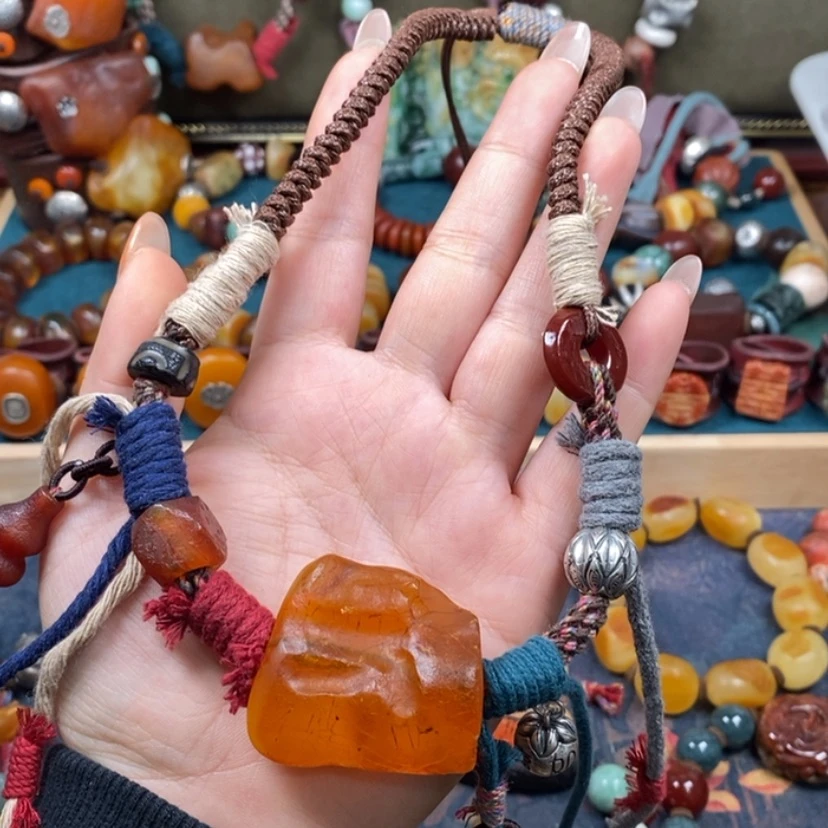 【闪购商品】蜜蜡颈饰未镶嵌项链